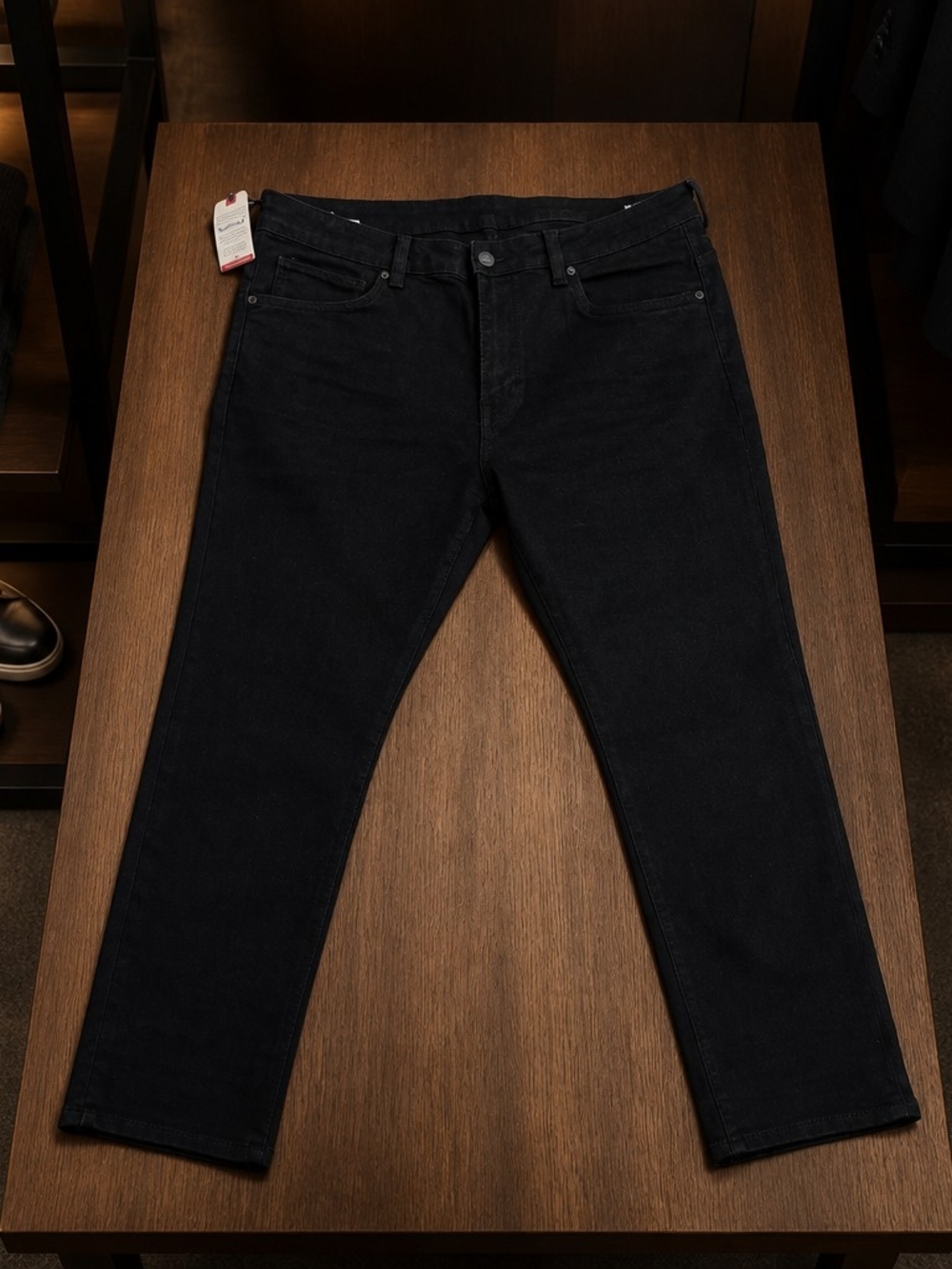 Buffalo David Bitton Ash Slim Black Rinse Jeans 40x30